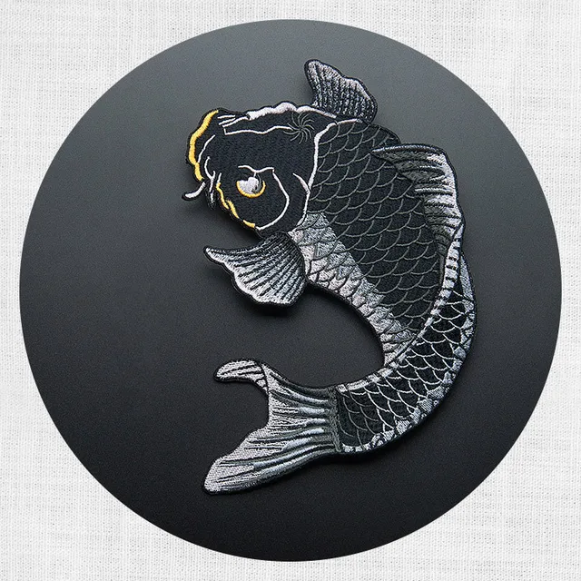 Fish Animal Embroidered Embroidery Clothing Stickers Sew On Patches Applique