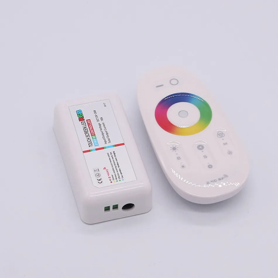 DC12 24V 3 канала 18A RGB светодиодный контроллер 2 4G RF сенсорный экран пульт
