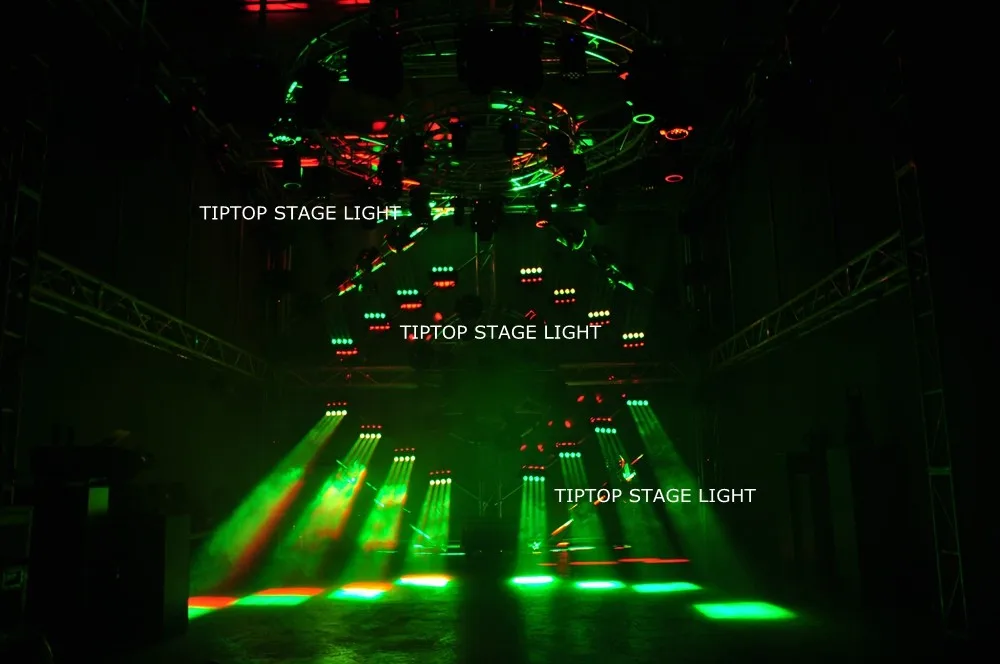 GIGERTOP 4 блок 16*25 Вт RGBW Перемещение головного Света 4IN1 400 Вт высокое Яркость Mirage Moving голова Паук свет кронштейн