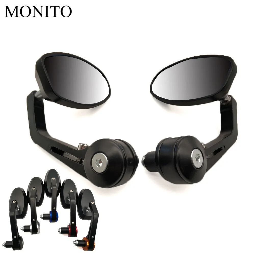 

For yamaha xt 600 mt10 mt 09 tracer suzuki drz/ltz 400 600 Motorcycle Rear View Side Mirrors Rearview Bar End cafe racer mirror