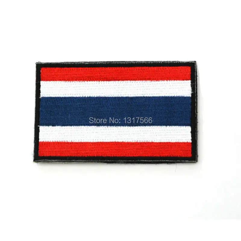 Вышитая эмблема тайского национального флага Таиланд вышивка с военной тематикой нашивка с группой крови патч для верхней одежды крышка сумка