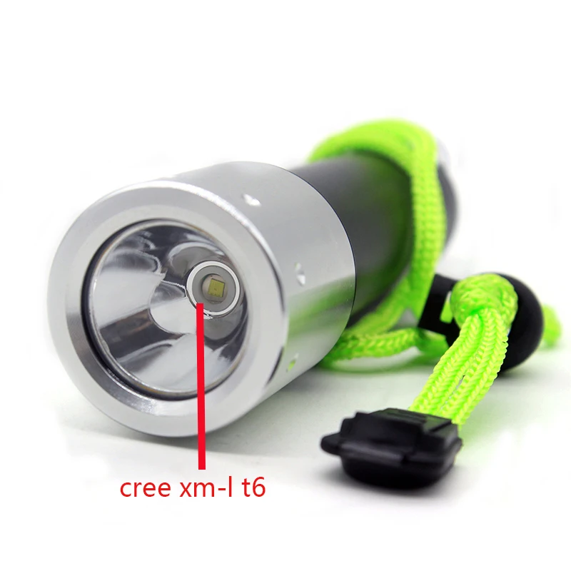 Мощный подводный фонарик Cree xm l T6 3800LM светодиодный фонарь для дайвинга