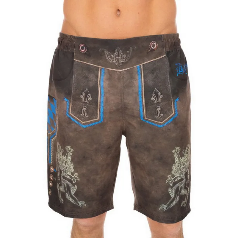 Богемные мужские шорты с принтом и эластичной резинкой на талии шорты мужские летние Pantalon Corto Hombre винтажные пляжные шорты свободного кроя карго шорты