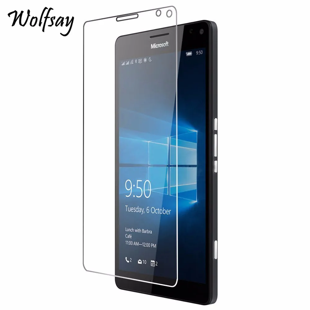 2 шт. Wolfsay стекло для Lumia 950 XL защита экрана темное стекла Microsoft Nokia 950XL пленка |