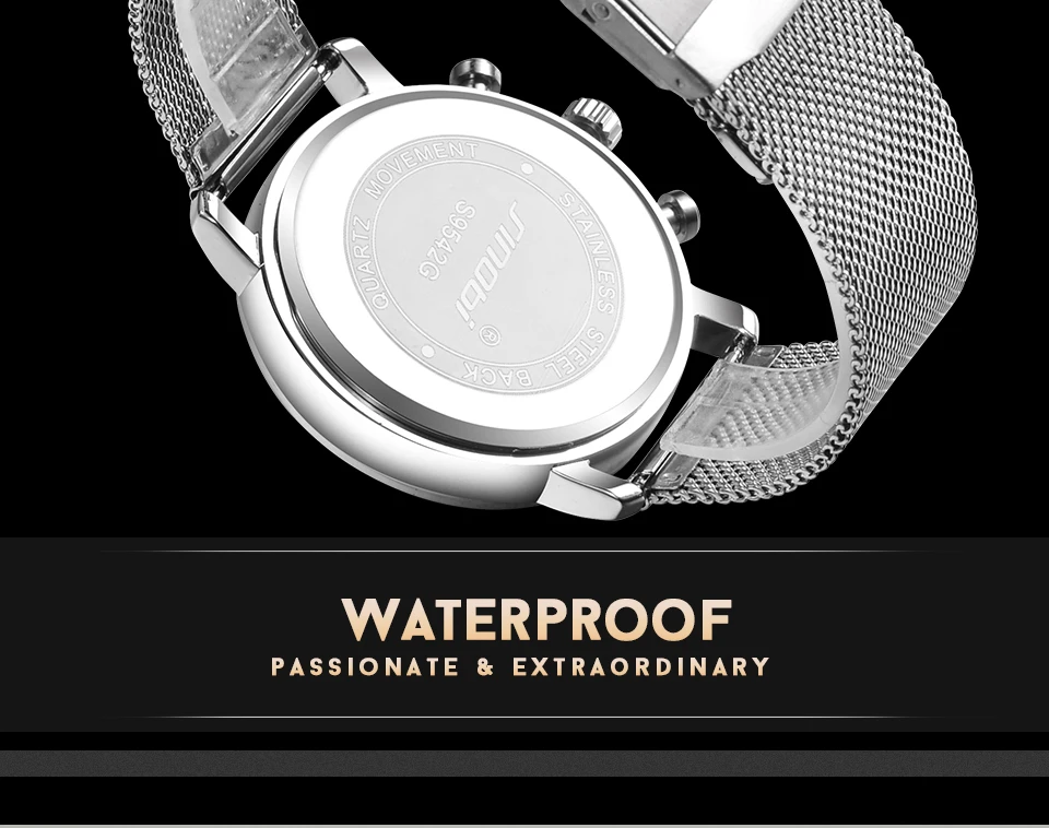 SINOBI многофункциональные из нержавеющей стали умные Мужские кварцевые спортивные наручные часы водонепроницаемые Топ брендовые модные повседневные роскошные часы
