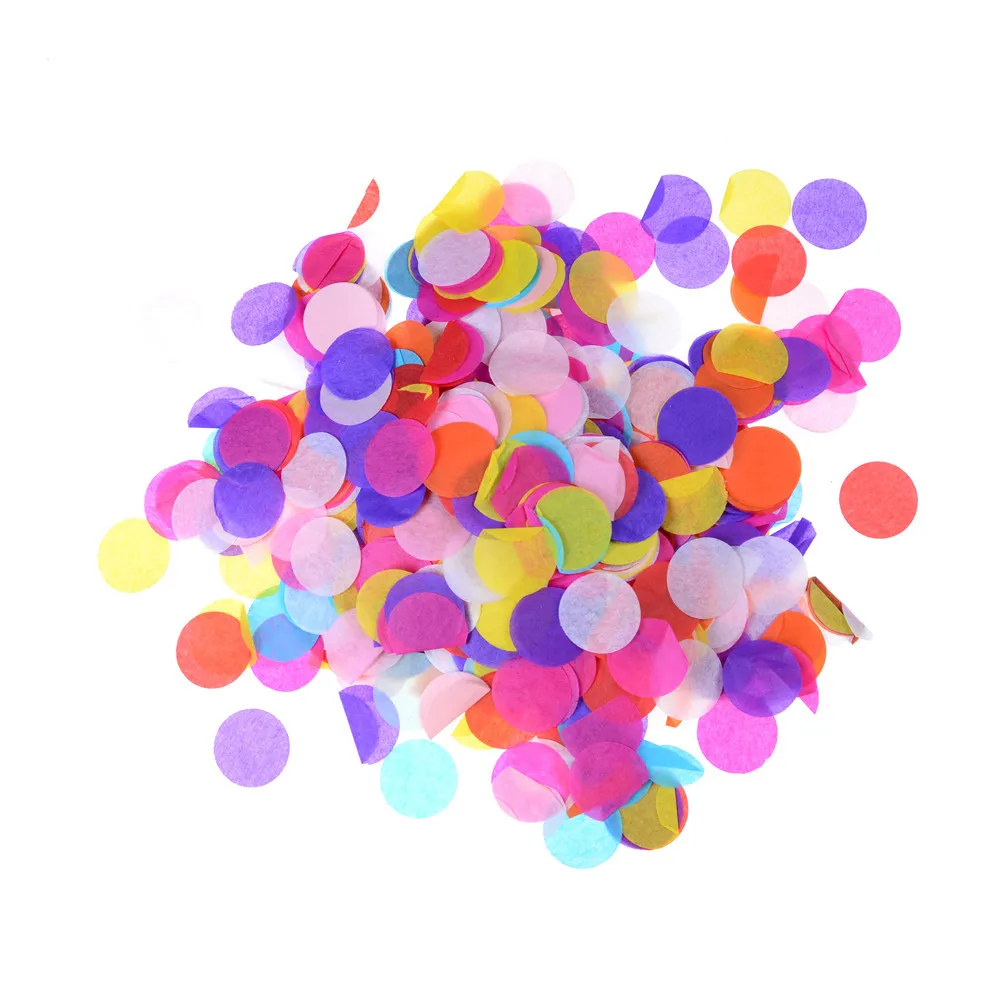

1 Pack New Colors Mixed 2.5cm Round Tissue Paper Confetti Throwing Wedding Party Table Decorations