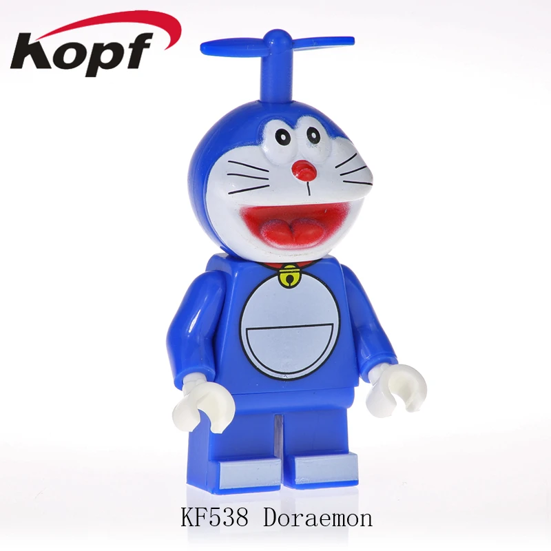 

Single Sale KF538 Building Blocks Cartoon Figures Hello Kitty Doraemon Mickey Daisy Duck Dolls Action Bricks For Children KF6041