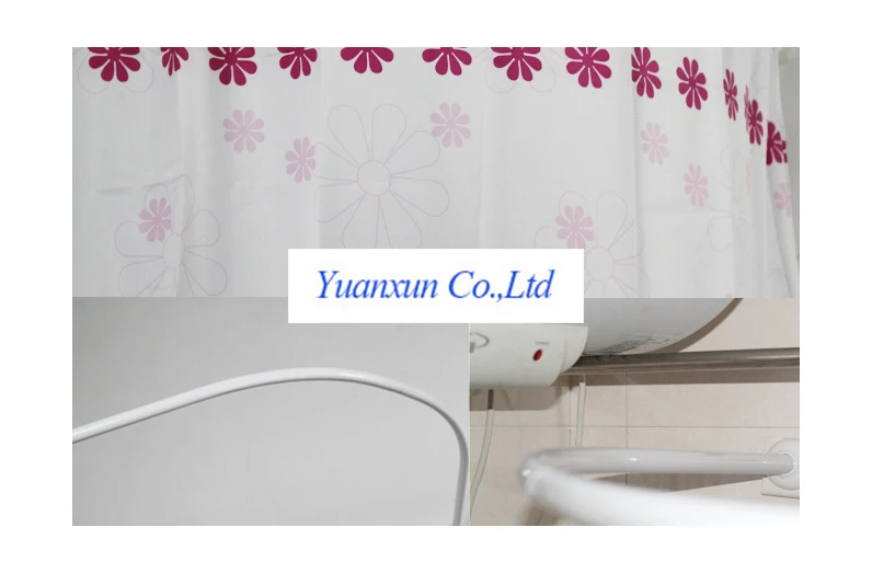 The latest import sucker punch Free Anti sagging aluminum curved shower