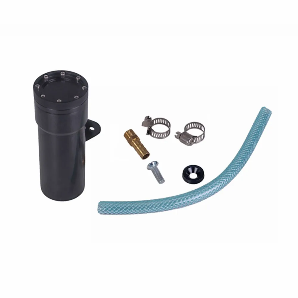 

VODOOL Motorcycle Oil Catch Can Tank Aluminum Coolant Reservoir Black for Ruckus Zoomer Auto Replacement Part Fuel Supply Systey