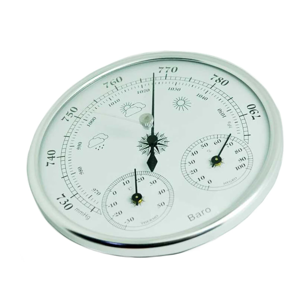 

Thermometer Hanging Multifunctional Pressure Gauge High Accuracy Hygrometer Wall Mounted Vintage Tester Household Mini Barometer