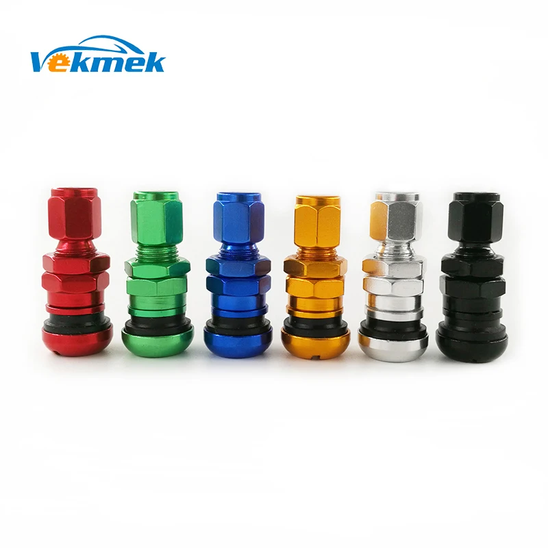 2pcs Motorcycle Tire Valves Aluminium Clamp in Tubeless Valves for