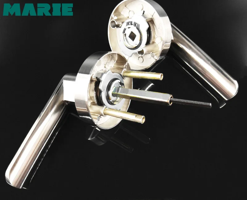LH3007 Stainless Steel Privacy/Passage Interior Door Lock Set Brushed Nickel Bathroom Door Handle Bedroom Door Knob