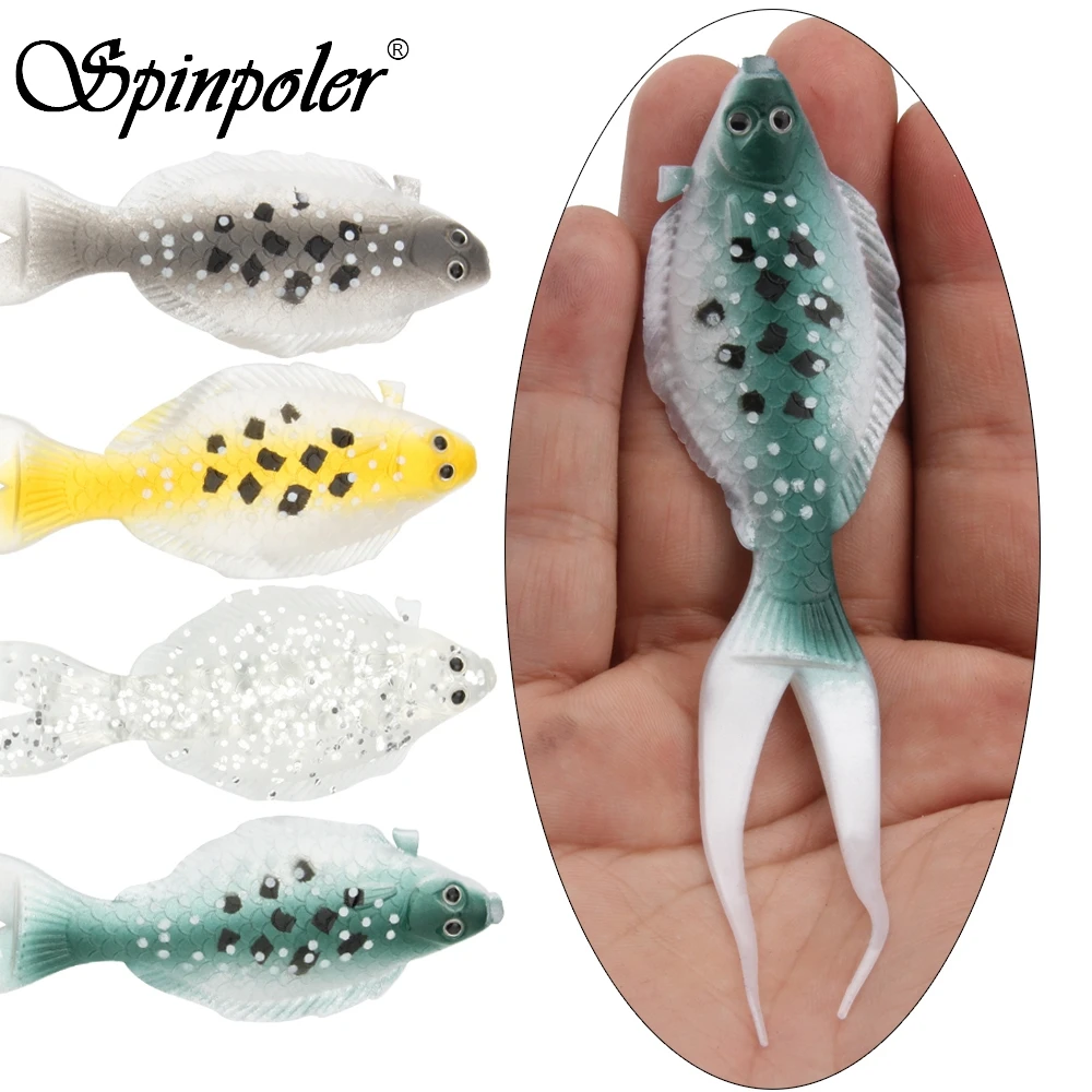 Spinpoler Pesca Double Tail Baits 5Pcs 130mm 8g Fishing Lure Saltwater