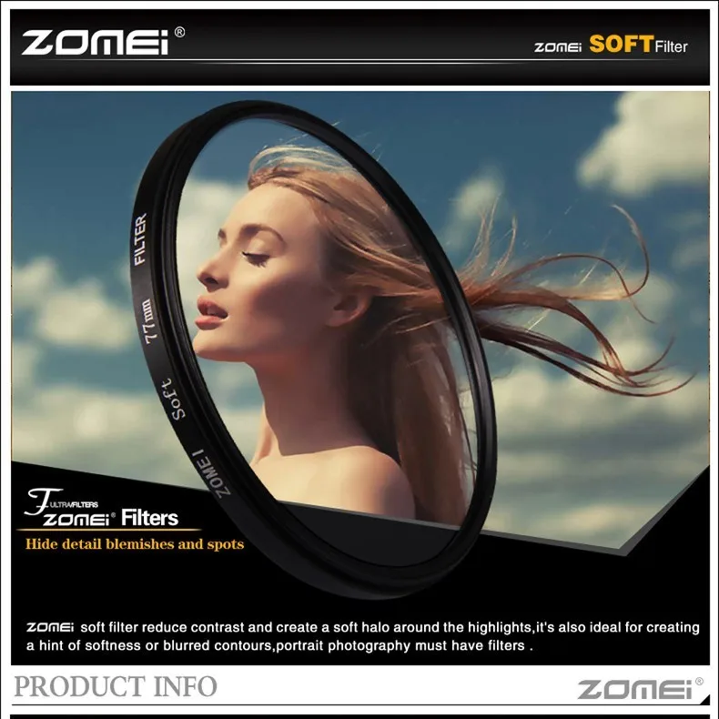ZOMEI 55mm Soft Filter Special Effect Diffuser Lens Filter Soft Focus