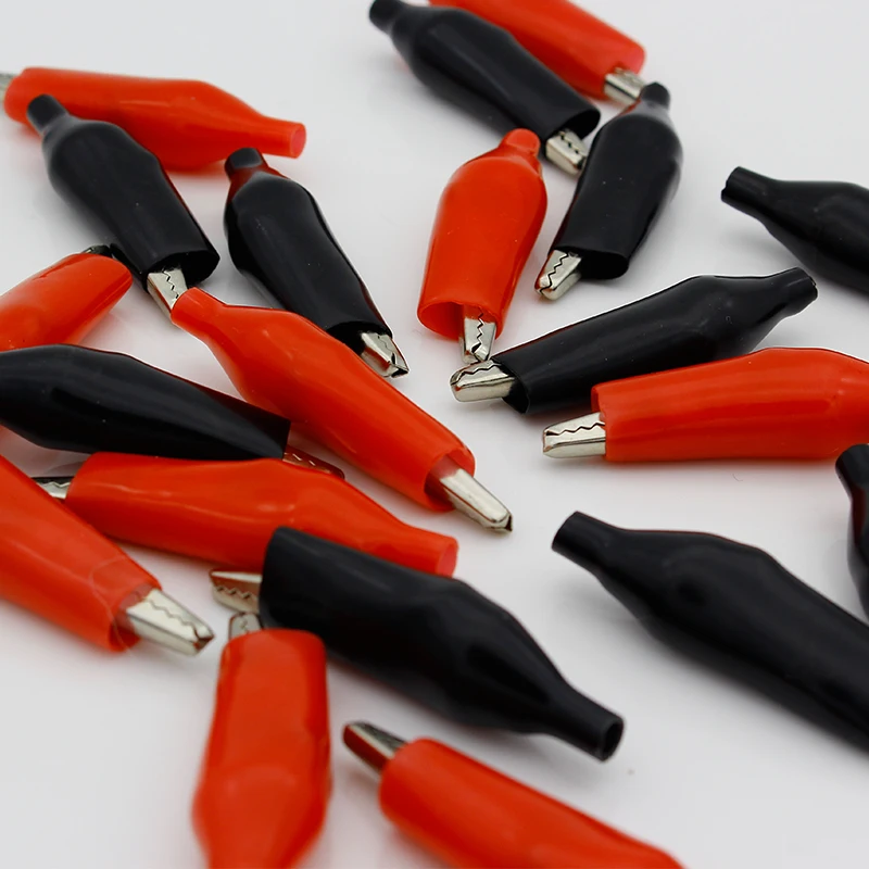 20 Morsetti A Coccodrillo Elettrici 45mm - Con Isolamento PVC, Per Test E Circuiti - Foto 8