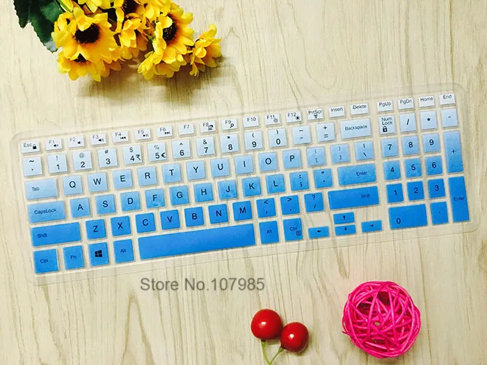 15 6/17 3 дюйма силиконовый чехол для клавиатуры ноутбука протектор Dell Inspiron 17
