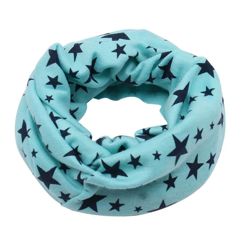 Детский шарф шарфы теплые петли шейный платок звезды Мода Удобный для зимы