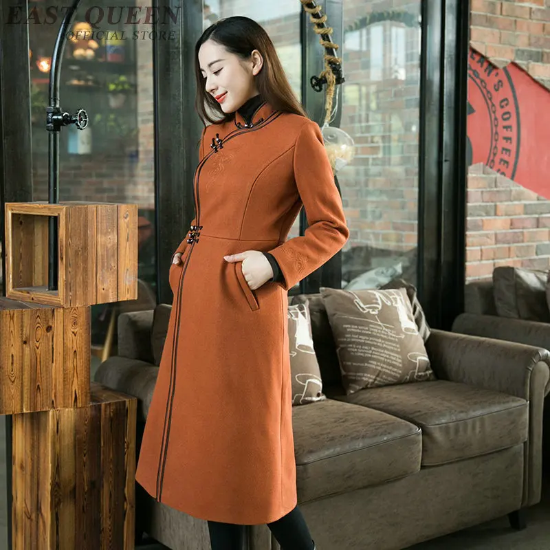 Женское традиционное китайское платье Ципао, Ципао, женская зимняя одежда 2018 AA4132