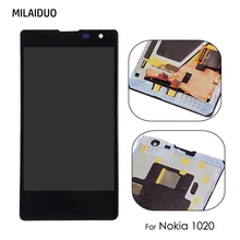 Original LCD Display For Nokia Lumia 1020 Touch Screen Digitizer Sensor Glass Panel Assembly With Frame Black 100% Tested Original LCD Display For Nokia Lumia 1020 Touch Screen Digitizer Sensor Glass Panel Assembly With Frame Black 100% Tested