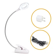 Гибкая Настольная настольная лампа для чтения книг 18 светодиодный USB подзарядка ночник для ноутбука ПК прикроватный Декор свет