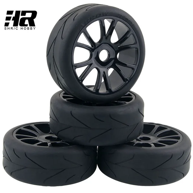 Best Offers RC Car 1/8 HSP HIP wheels  17mm Hex Hub  Tires Set Tyres & Wheel Rim Fit HSP RC Car Suv tires Buggy Toys Parts & Accessories