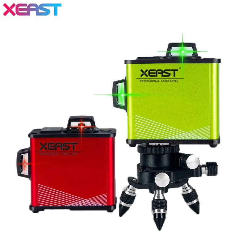 

[Original] XEAST Green Red 12Lines 3D Laser Level Self-Leveling 360 Horizontal And Vertical Cross Super Powerful Laser