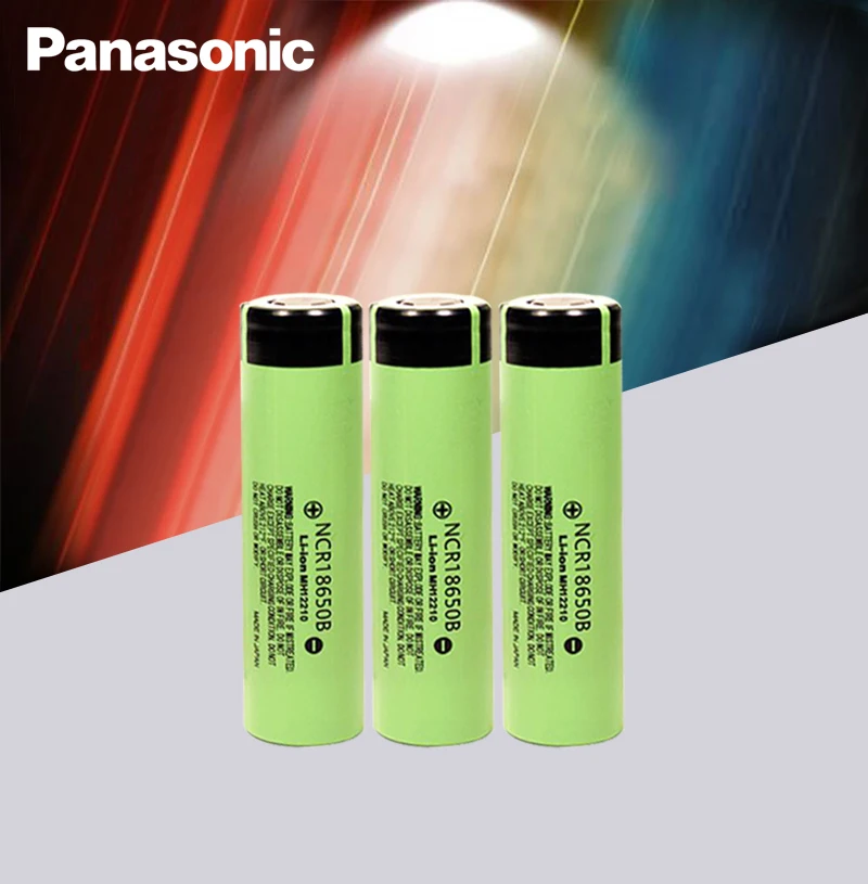 New Panasonic Original NCR18650B 3.7v 3400 mah 18650 Lithium Rechargeable Battery Flashlight batteries