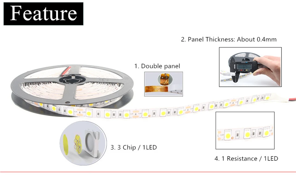 DC12V SMD 5050 60 светодиодный/m 5 m 300 светодиодный/lot белый RGB RGBW 5050 IP65 водонепроницаемый Светодиодные ленты Fiexble свет лента-тесьма со светодиодами