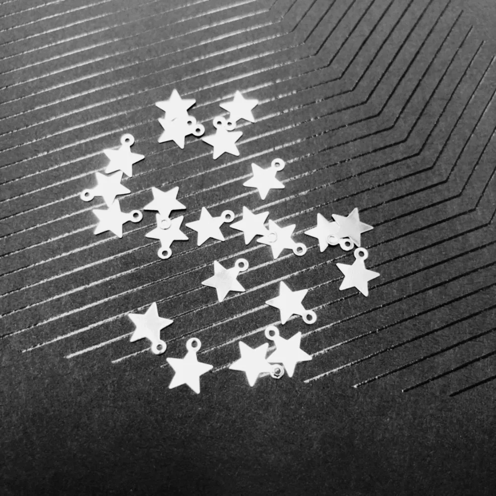 Оптовая продажа 100 шт. кулон из сплава в форме пяти звезд подвеска сделай сам
