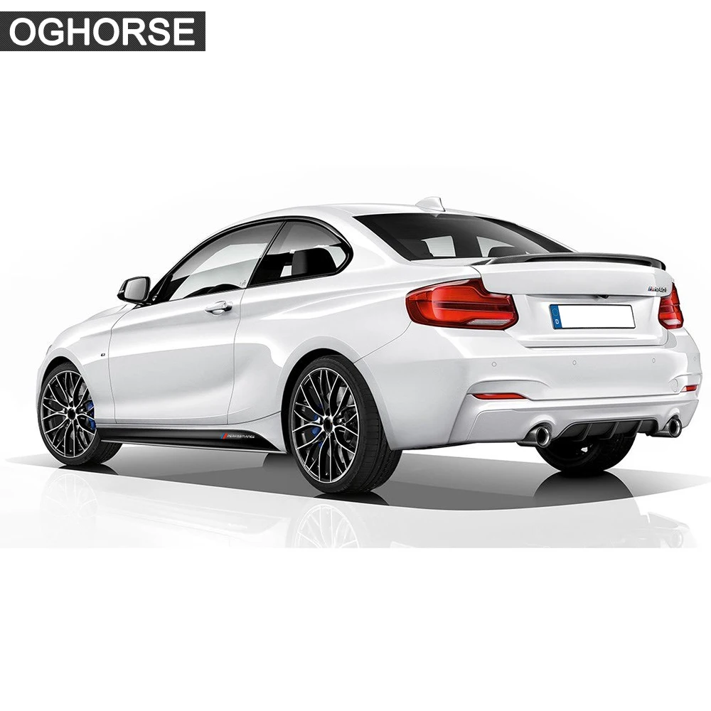 M эффективная наклейка на порог и боковую юбку в полоску для BMW 2 серии F22 F23 220i 228i 235i