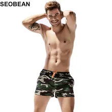 SEOBEAN камуфляжные боксеры Мужская купальная одежда, шорты сексуальные Sunga Masculina мужские плавки мужские трусы спортивные мужские купальники пляжные 382