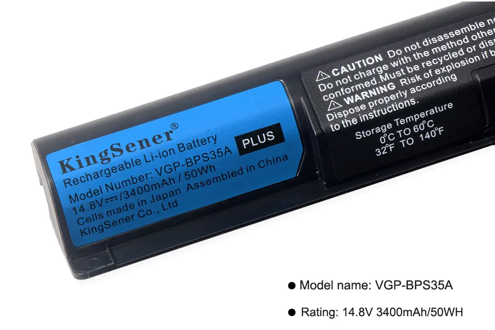 Аккумулятор KingSener для ноутбука Sony BPS35 аккумулятор VAIO Fit 14E 15E Series SVF1421X2EB