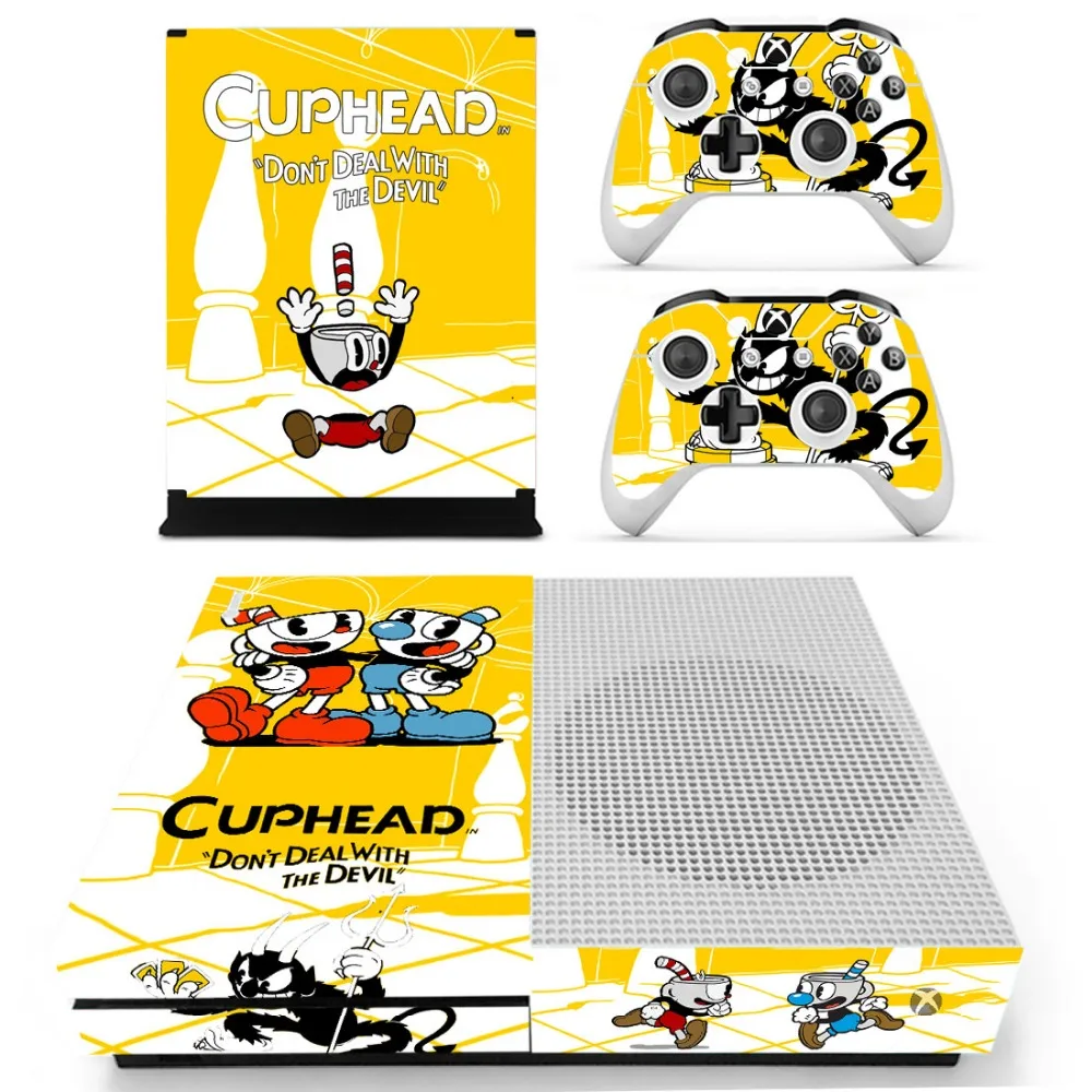 Cuphead Vinly кожи Стикеры наклейки для xbox один с консоли с двумя Беспроводной контроллер кожа