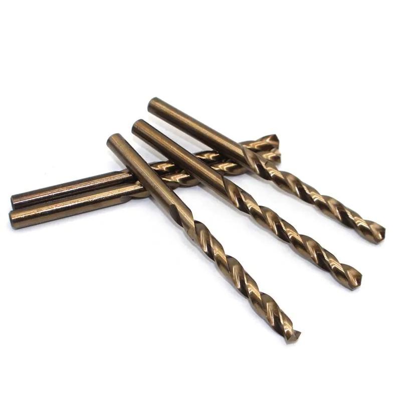 

M35 6.6 10PCS Twist drills M35 high speed steel containing cobalt full grinding stainless steel metal reamer bit straight shank