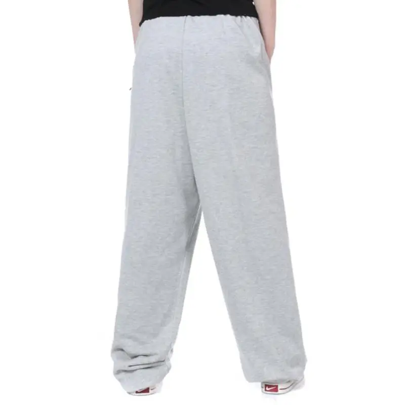 Хип-хоп мода длинные брюки Для мужчин с эластичной резинкой на талии Пот Штаны Однотонная одежда Для мужчин s хип-хоп длинные штаны