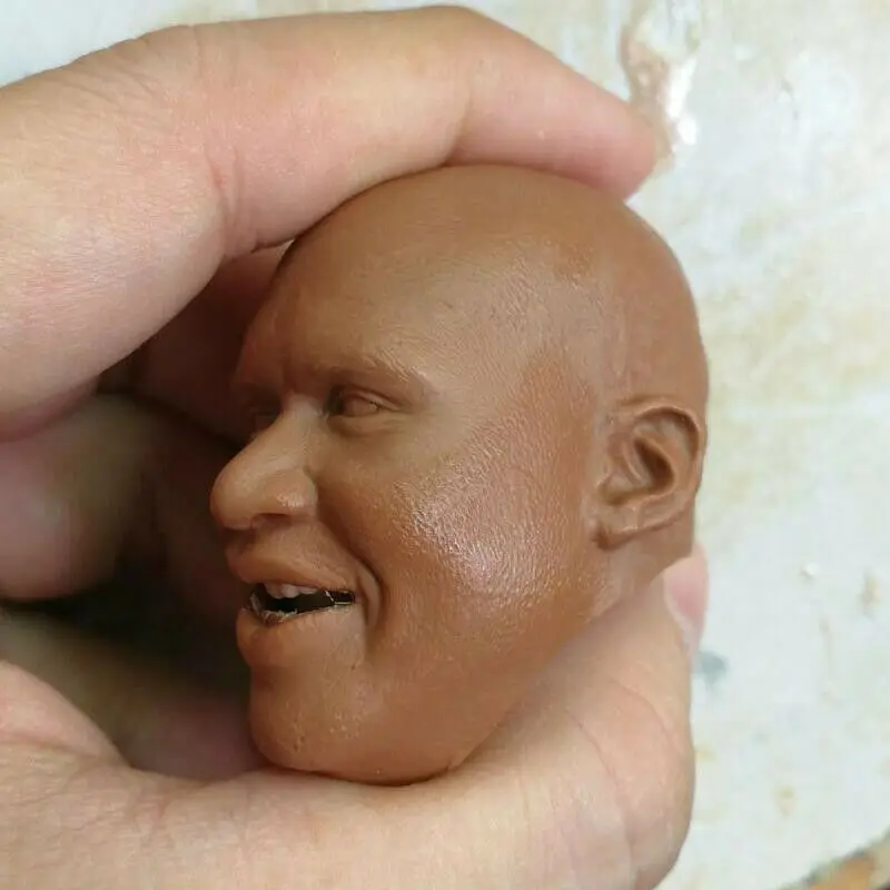 Пустые 1/6 весы Shaquille O'Neal голова лепить неокрашенное лицо улыбки|Игровые фигурки