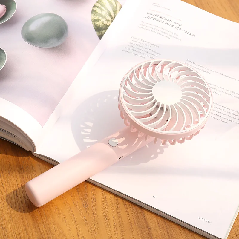 

Creative rotating usb handheld mini charging fan silent summer portable small fan
