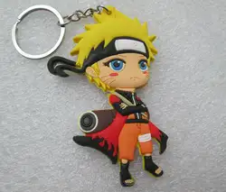 5 штук в партии Наруто брелок Рисунок animie uzumaki Naruto pvc брелок 7 см Односторонний Для сумка Подвески Бесплатная доставка