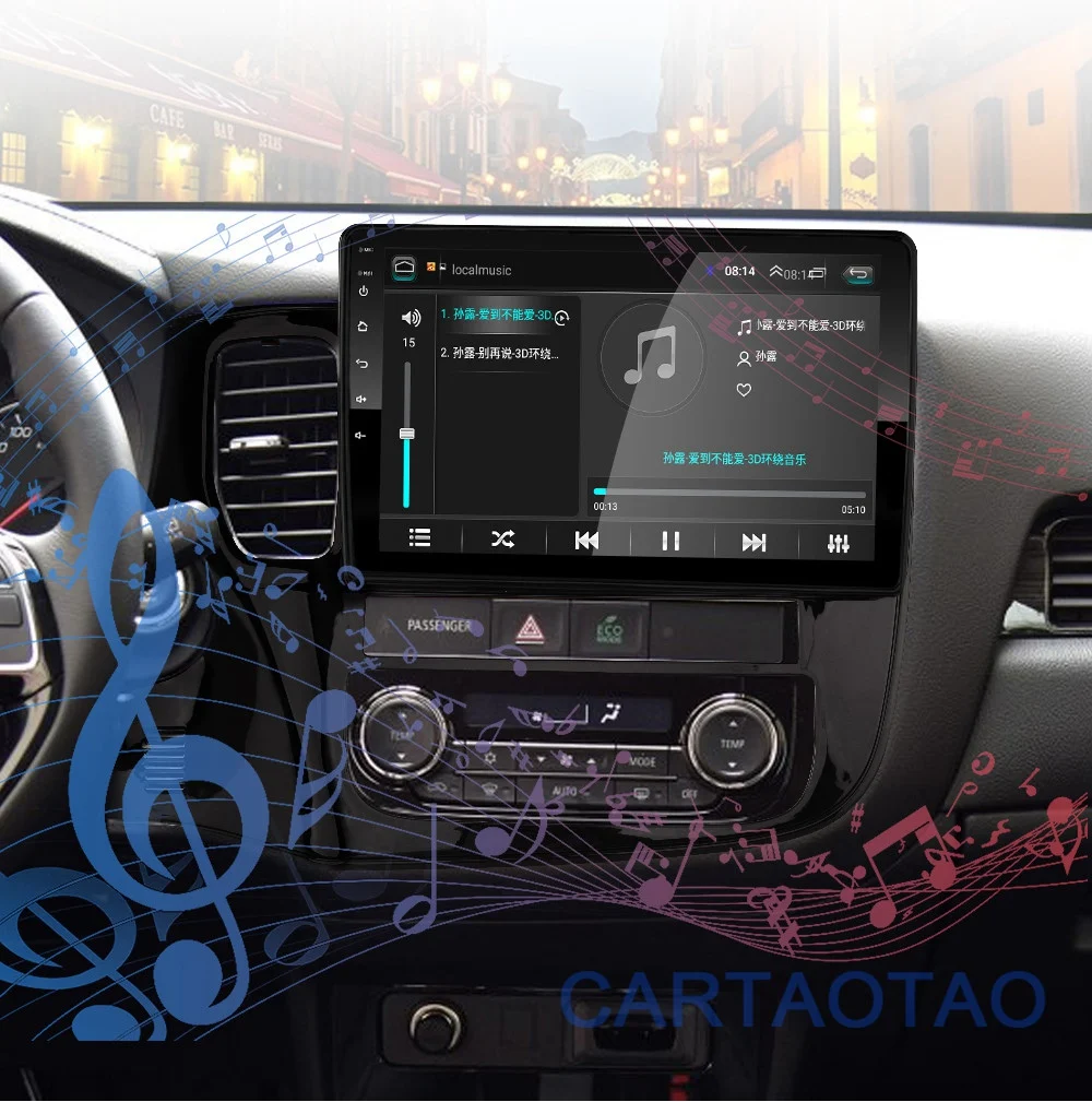 2G+ 32G 10.1" 2din Android 8.1 GO Car DVD Player for Mitsubishi Outlander 3 2012- Car Radio GPS Navigation WIFI BT Player