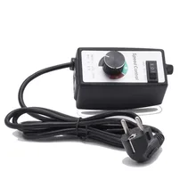 EU Plug Inline Fan Speed Controller Air Vent Exhaust Fan Control Dimmer Switch for Hydroponics Inline Duct Fan Ventilation sxdool 6 6inch 150mm room ventilation inline duct mixed flow fan 510cmh 300cfm 110 120vac 220 240vac 4200rpm speed control