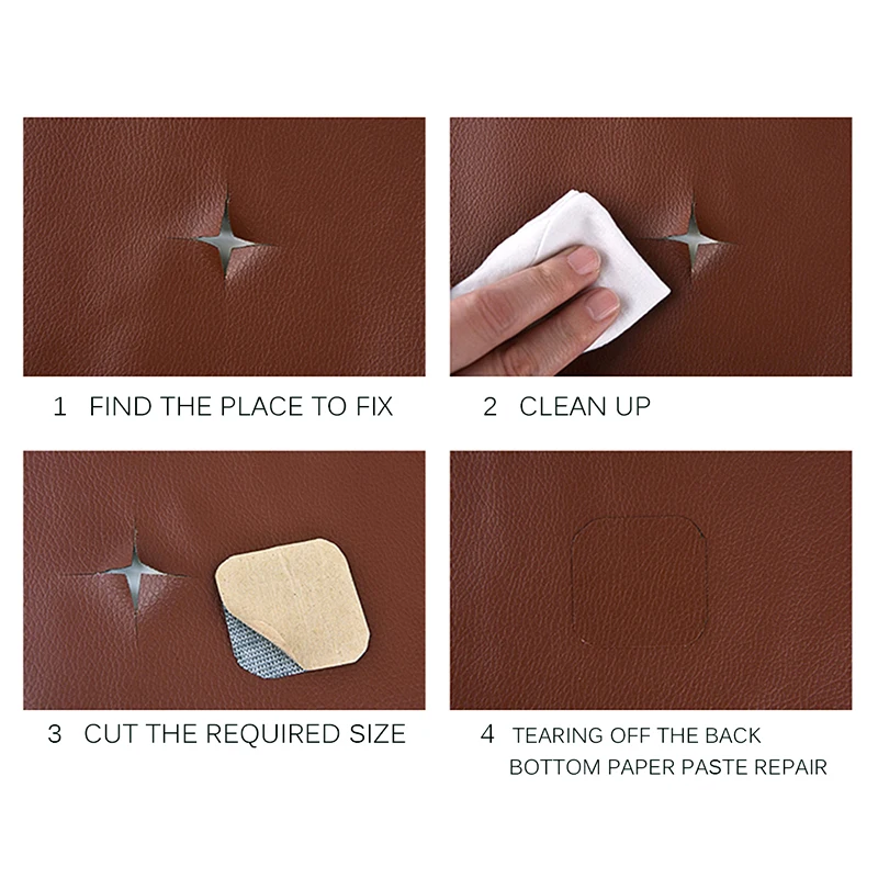 1Pc Leather Repair Patch Couches Patches 20x30cm Self-Adhesive