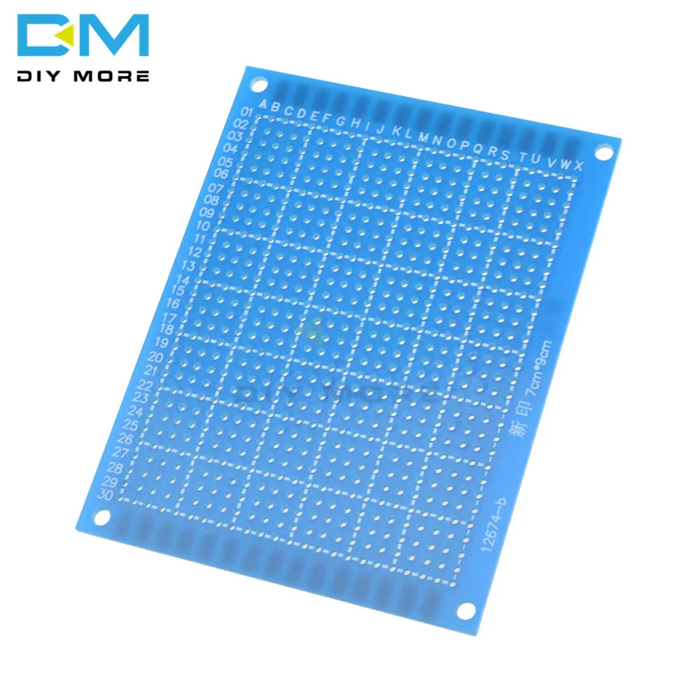 Односторонний Прототип PCB Луженая универсальная макетная плата 7*9 7x9 7x9 см 70 мм x 90 мм 70x90 FR4 макетная плата для хлеба