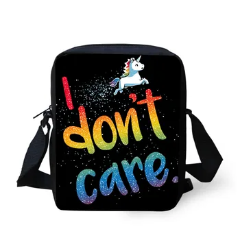 

THIKIN Unicorn Pattern Design Mini Messenger Bag Children Shoulder Bags Boys Girls School Bags Daily Crossbody Bags Kids Bookbag