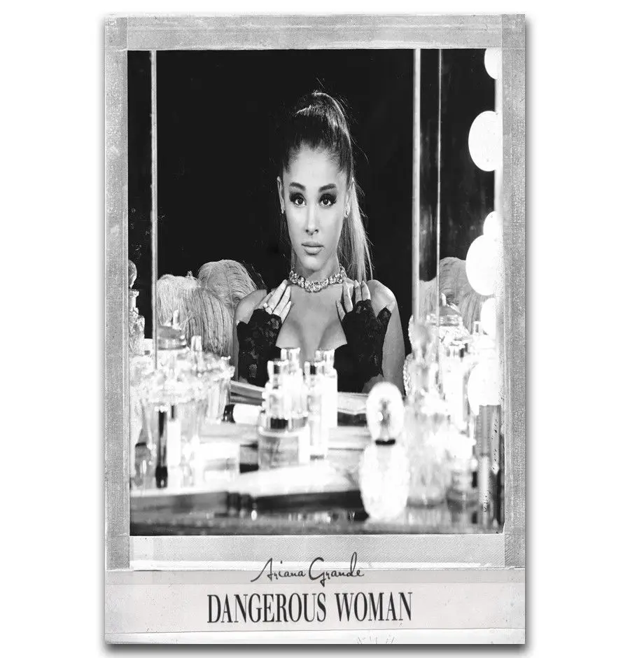 Hot Ariana Grande Album Music Beauty Girl-Silk Art Poster Wall Sicker Decoration Gift