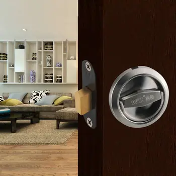 

GT-2011 Universal All-Metal Single-Sided Round Pulley Invisible Lock For Bedroom/Home/Bathroom/Office/Private Space