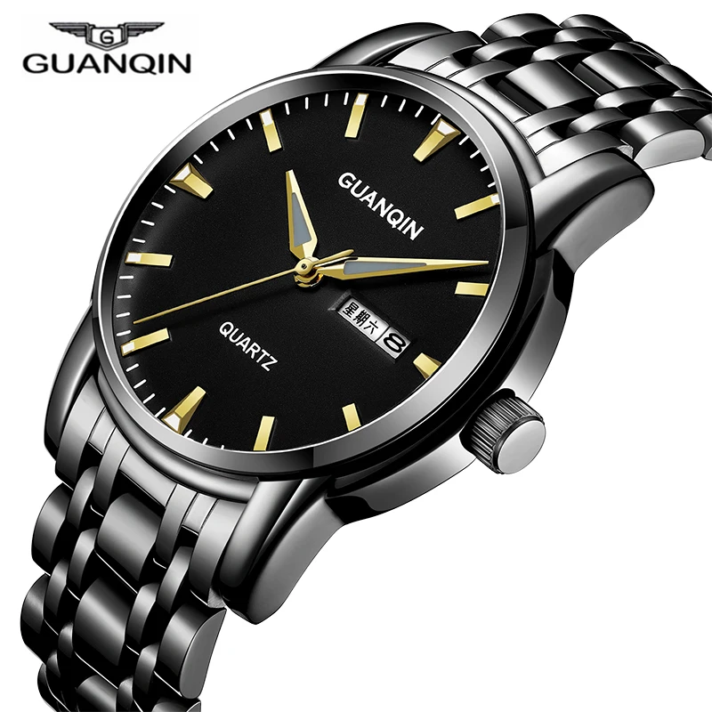 Relogio masculino GUANQIN Мужские Спортивные Повседневные кварцевые часы для свиданий