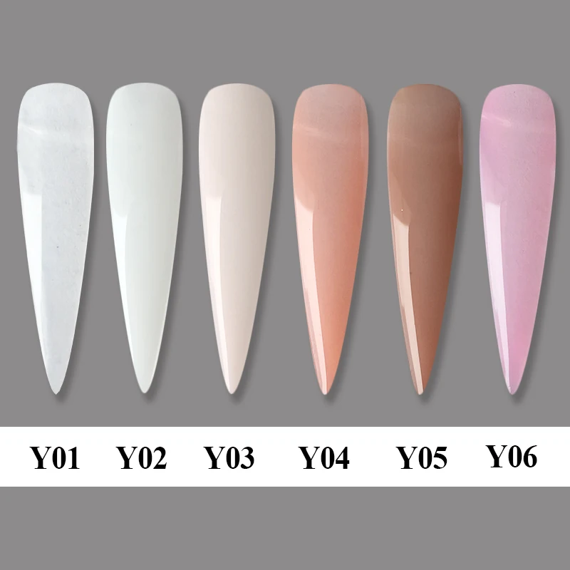 6 цветов УФ гель для наращивания ногтей акриловый жидкий смешанный с силой розовый белый прозрачный для резьбы фототерапии наклейки на ногти 10 мл