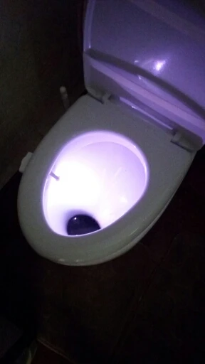 8 цветов датчик движения светодиодный легкая миска индукционный туалетный светильник для человеческого тела Ночная светящаяся чаша горшечная лампа с подсветкой