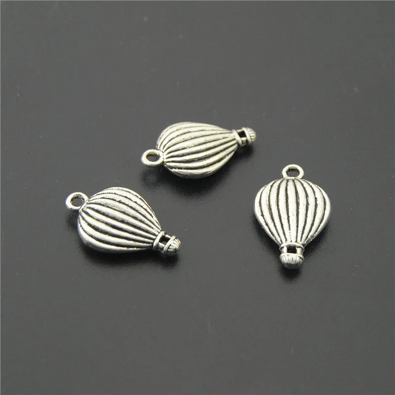 

10PCS Metal Alloy Antique Silver Hot Balloon Charms Pendants Jewelry Making Fits Bracelets Jewelry Making A2205