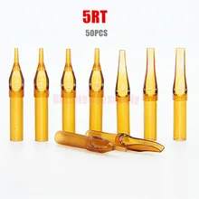 50 шт./лот круглый наконечник татуировки одноразовая насадка наконечник 5RT